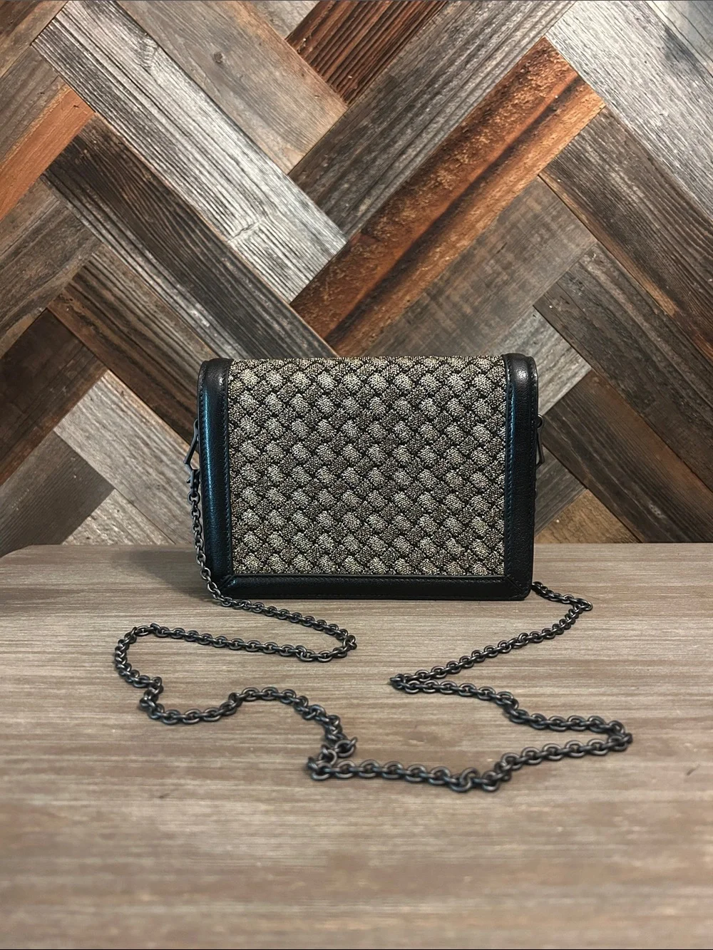Bottega Veneta Intrecciato Knitted Flap Wallet